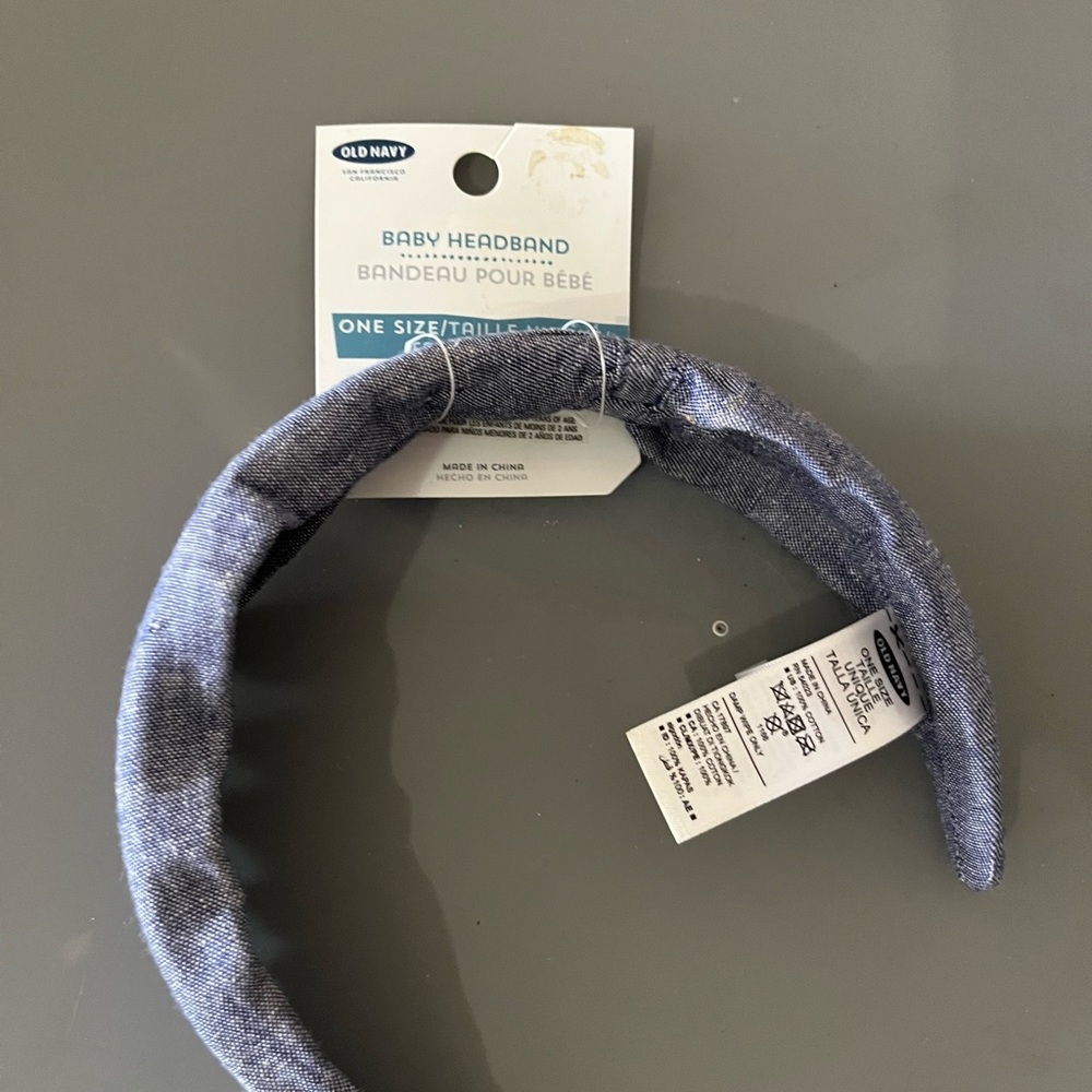 Old Navy Denim Blue Baby Headband